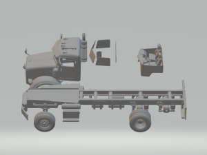 peterbilt 357 daycab 06 3D Принт Модель