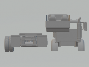 peterbilt 357 daycab 06 3D Принт Модель