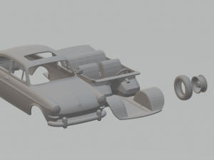 volkswagen type 3 fastback 3D Print Model