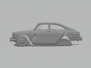 volkswagen type 3 fastback Model Cetak 3D