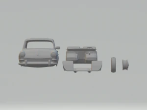 volkswagen type 3 sedan 3D Print Model