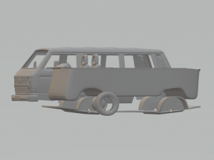 volkswagen transporter t3 passenger van 90 3D Print Model