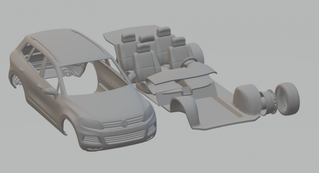 volkswagen touareg hybrid 2010 Modelo de Impressão 3D .c4d .max .obj .3ds .fbx .stl .blend 