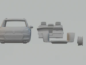 volkswagen touareg hybrid 2010 3D Print Model