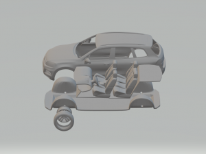 volkswagen touareg hybrid 2010 Modelo de Impressão 3D