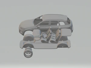 volkswagen touareg hybrid 2010 3D Print Model
