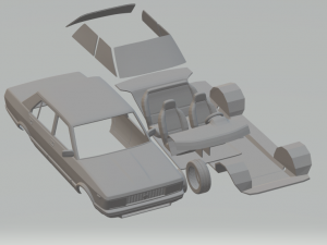 fiat argenta 1981 kit 3D Baskı Modeli