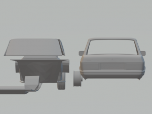 fiat argenta 1981 kit 3D प्रिंट मॉडल