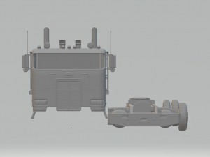 peterbilt 362 tractor truck 2002 Model Cetak 3D