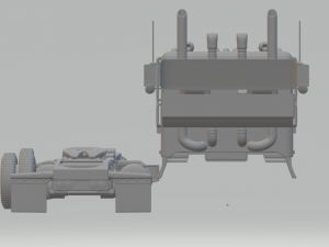 peterbilt 362 tractor truck 2002 Model Cetak 3D