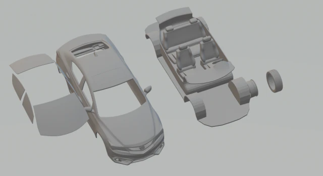 acura ilx de 2016 3D Print Model .c4d .max .obj .3ds .fbx .stl .blend 
