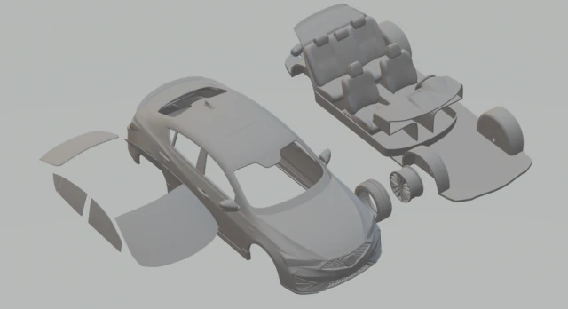 acura ilx a-spec 2019 3D Print Model .c4d .max .obj .3ds .fbx .stl .blend 