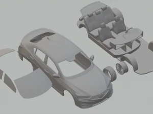 acura ilx a-spec 2019 Model Cetak 3D