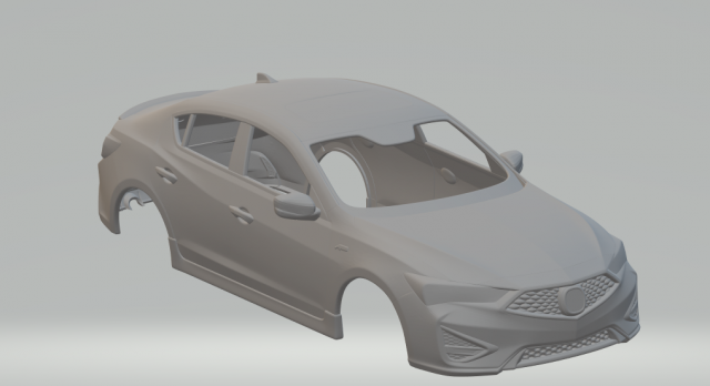 acura ilx a-spec 2019 3D Print Model .c4d .max .obj .3ds .fbx .stl .blend 