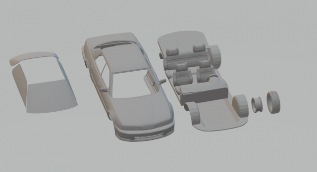 acura integra 1990 Modelo de impresión 3D .c4d .max .obj .3ds .fbx .stl .blend 