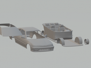 Acura integra coupe 1991 3D Print Model