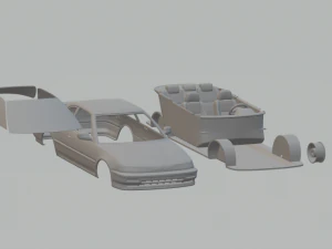 Acura integra coupe 1991 Model Cetak 3D