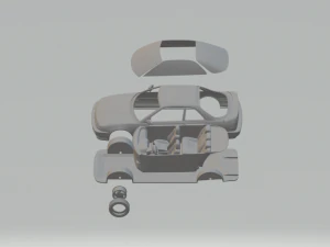 Acura integra coupe 1991 3D Print Model