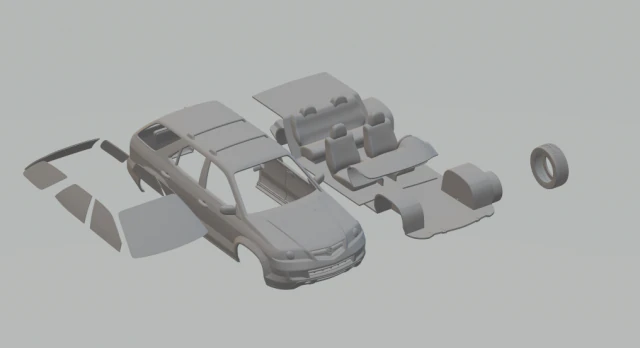 acura mdx 2003 3D Print Model .c4d .max .obj .3ds .fbx .stl .blend