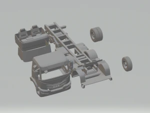 Camión iveco x-way chasis 8x4 2020 Modelo de impresión 3D