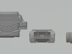 iveco x-way chassis 8x4 truck 2020 3D Print Model