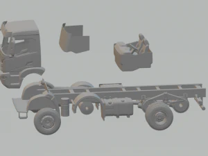 iveco x-way chassis 8x4 truck 2020 3D Print Model