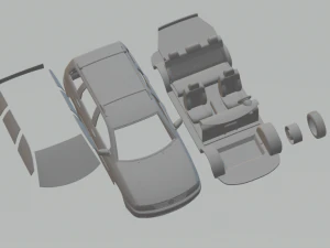 volkswagen polo variant 97 3D Print Model