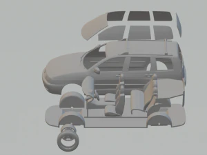 volkswagen polo variant 97 3D Print Model