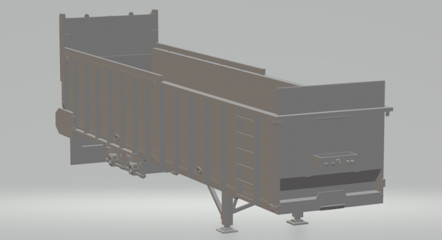 trailer artex truck 3D Baskı Modeli .c4d .max .obj .3ds .fbx .stl .blend 