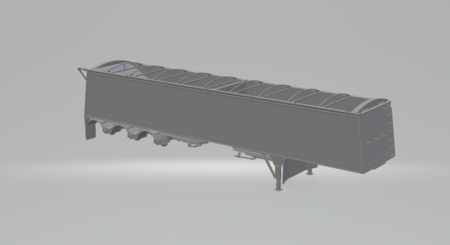 trailer grain truck 3 axle 3D Принт Модель .c4d .max .obj .3ds .fbx .stl .blend 