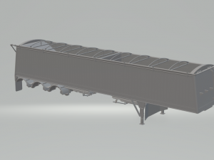 trailer grain truck 3 axle 3D Print Model