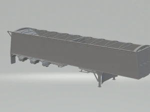 ट्रेलर अनाज ट्रक 3 एक्सल 3D प्रिंट मॉडल