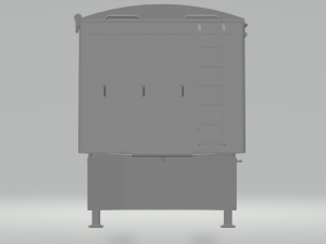 trailer grain truck 3 axle 3D Принт Модель