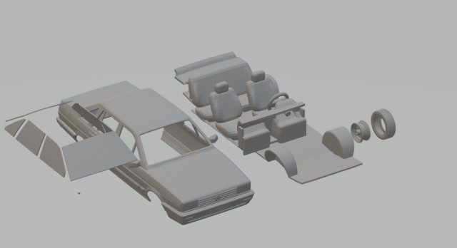volkswagen santana Modelo de impresión 3D .c4d .max .obj .3ds .fbx .stl .blend 