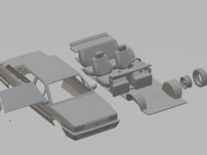 Volkswagen Santana Modelo de Impressão 3D