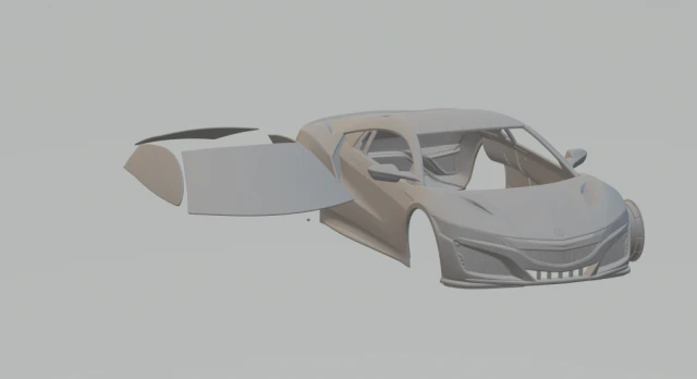 acura nsx 2016 3D Print Model .c4d .max .obj .3ds .fbx .stl .blend 