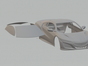acura nsx 2016 Modèles 3D en vedette
