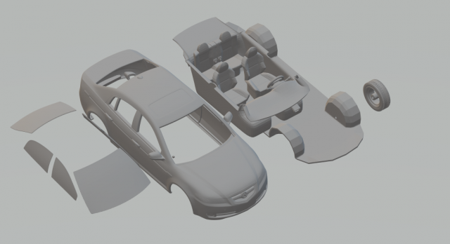 acura tl 2007 Modèles 3D en vedette .c4d .max .obj .3ds .fbx .stl .blend 