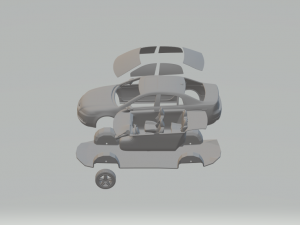 acura tl 2007 Modèles 3D en vedette