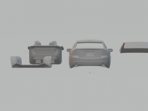 acura tl 2007 Modèles 3D en vedette