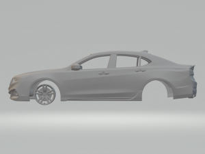 acura tlx a-spec 2017 Model Cetak 3D