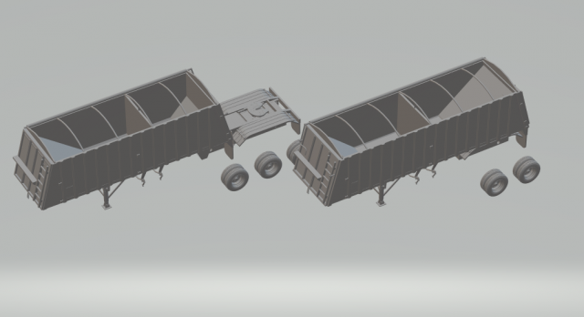 Double trailer merritt superbee 3D Принт Модель .c4d .max .obj .3ds .fbx .stl .blend 