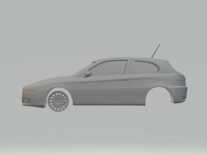 alfa romeo 147 3doors 3D Baskı Modeli