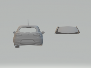 alfa romeo 147 3doors 3D Baskı Modeli