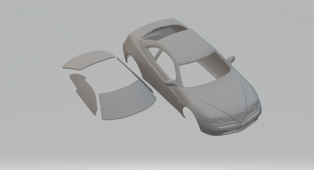 alfa-romeo gtv 1995 3D 프린트 모델 .c4d .max .obj .3ds .fbx .stl .blend 