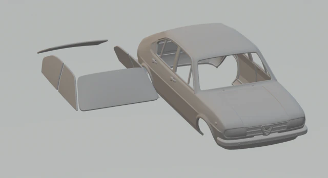 alfa romeo alfasud 1972 3D Print Model .c4d .max .obj .3ds .fbx .stl .blend 