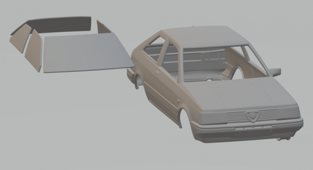 alfa romeo arna l 1983 3D Принт Модель .c4d .max .obj .3ds .fbx .stl .blend 