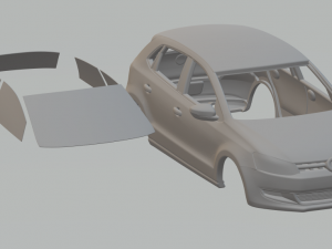 vw polo hacth 5doors 3D Print Model
