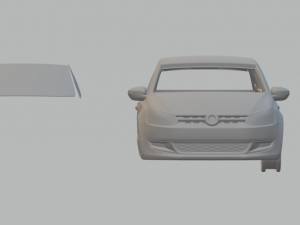 vw polo hacth 5doors 3D-Druckmodell