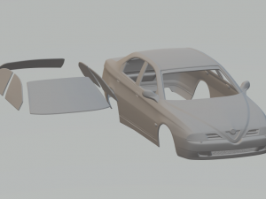 alfa romeo 166 mk1 Modelo de impresión 3D